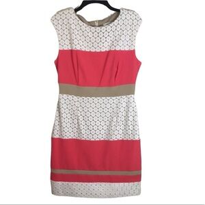 Sandra Darren Women’s A-Line Color Block Dress Size 8